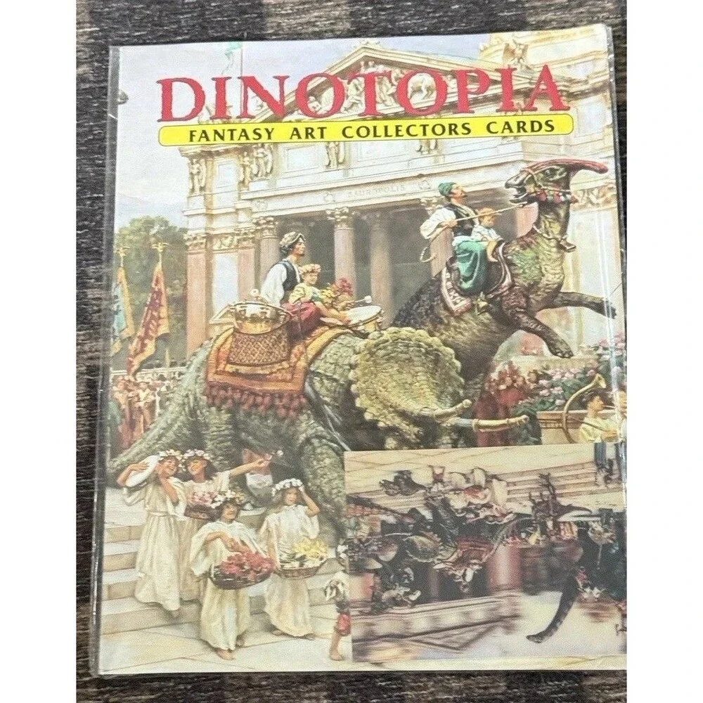 1993 Dinotopia Uncut Trading Card Sheet Sports Illustrated For Kids Promo